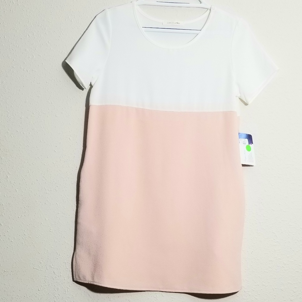 NWT Lake Flower Color Block Tunic Top Small